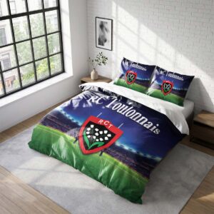 Housse De Couette RCT Toulonnais Rugby Club Parure de lit Ensemble De Literie Rugby - Model 22