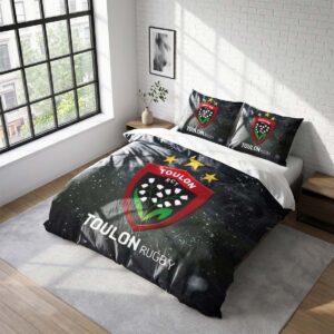 Housse De Couette RCT Toulonnais Rugby Club Parure de lit Ensemble De Literie Rugby