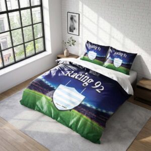Housse De Couette Racing 92 Rugby Club Parure de lit Ensemble De Literie Rugby - Model 11
