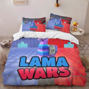 Alternative view of Housse De Couette Red vs Blue Lama Wars Parure de lit Ensemble De Literie