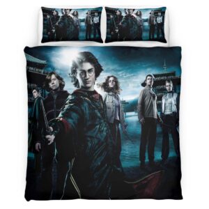 Housse De Couette Ron Weasley, Hermione Granger & Harry Potter – La Coupe de Feu Parure de lit Ensemble De Literie