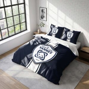Housse De Couette RC Vannes Club Parure de lit Ensemble De Literie Rugby - Model 09