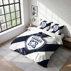 Housse De Couette RC Vannes Club Parure de lit Ensemble De Literie Rugby – Model 14