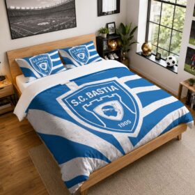 Housse De Couette SC Bastia 04 Parure de lit Ensemble De Literie – SCB Ligue 2