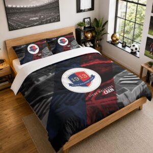 Housse De Couette SM Caen 03 Parure de lit Ensemble De Literie - SMC Ligue 2
