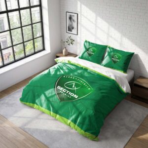 Housse De Couette Section Paloise Rugby Club Parure de lit Ensemble De Literie Rugby - Model 02