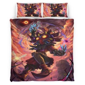 Housse De Couette Skull Kid Masque de Majora – The Legend of Zelda Personnage 5 Parure de lit Ensemble De Literie