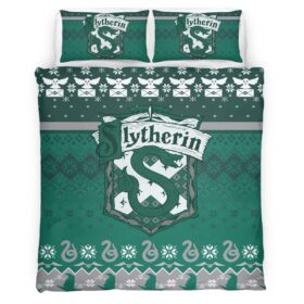 Housse De Couette Maison Serpentard Harry Potter 03 Parure de lit Ensemble De Literie