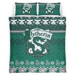 Housse De Couette Maison Serpentard Harry Potter 03 Parure de lit Ensemble De Literie