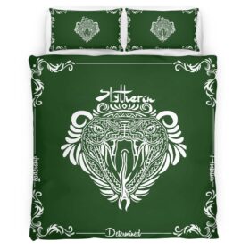 Housse De Couette Maison Serpentard Harry Potter 04 Parure de lit Ensemble De Literie