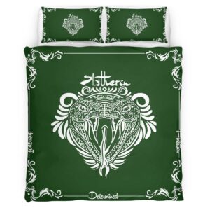 Housse De Couette Maison Serpentard Harry Potter 04 Parure de lit Ensemble De Literie