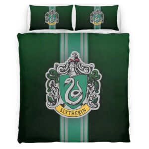 Housse De Couette Maison Serpentard Harry Potter 06 Parure de lit Ensemble De Literie
