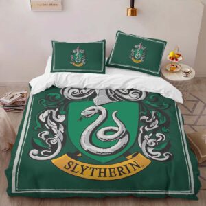 Alternative view of Housse De Couette Maison Serpentard Harry Potter – Logo Vert Parure de lit Ensemble De Literie