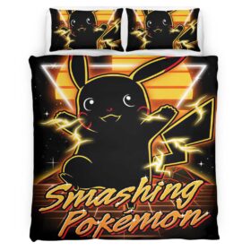 Housse De Couette Smashing Pokémon Parure de lit Ensemble De Literie