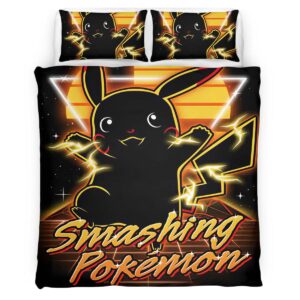 Housse De Couette Smashing Pokémon Parure de lit Ensemble De Literie