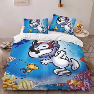 Alternative view of Housse De Couette Snoopy Beagle des profondeurs Parure de lit Ensemble De Literie