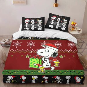 Alternative view of Housse De Couette Snoopy Noël Parure de lit Ensemble De Literie