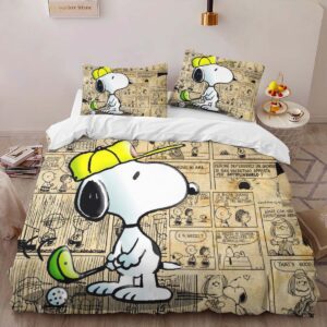 Alternative view of Housse De Couette Snoopy Golf 2 Parure de lit Ensemble De Literie