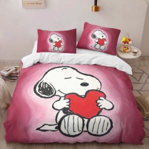 Alternative view of Housse De Couette Snoopy Cœur d’amour – Peanuts Parure de lit Ensemble De Literie