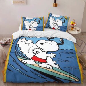 Alternative view of Housse De Couette Snoopy Surf Parure de lit Ensemble De Literie