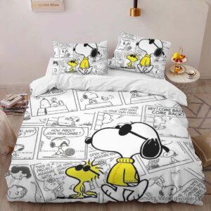 Alternative view of Housse De Couette Snoopy et Woodstock 3 Parure de lit Ensemble De Literie