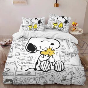 Alternative view of Housse De Couette Snoopy et Woodstock 4 Parure de lit Ensemble De Literie