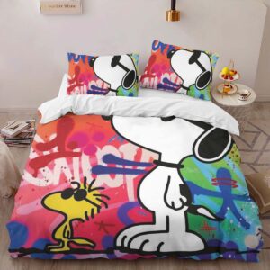 Alternative view of Housse De Couette Snoopy et Woodstock 6 Parure de lit Ensemble De Literie