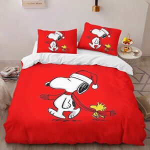 Alternative view of Housse De Couette Snoopy et Woodstock 8 Parure de lit Ensemble De Literie