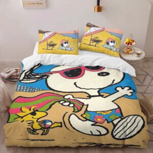 Alternative view of Housse De Couette Snoopy et Woodstock Fun d’été Parure de lit Ensemble De Literie