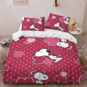 Alternative view of Housse De Couette Snoopy avec amour Parure de lit Ensemble De Literie