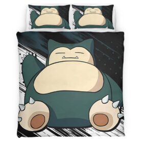 Housse De Couette Ronflex Pokémon 2 Parure de lit Ensemble De Literie