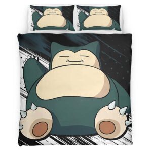 Housse De Couette Ronflex Pokémon 2 Parure de lit Ensemble De Literie
