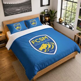Housse De Couette FC Sochaux-Montbéliard 04 Parure de lit Ensemble De Literie – FCSM National