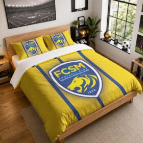 Housse De Couette FC Sochaux-Montbéliard 08 Parure de lit Ensemble De Literie – FCSM National