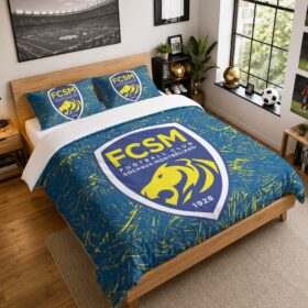 Housse De Couette FC Sochaux-Montbéliard 09 Parure de lit Ensemble De Literie – FCSM National