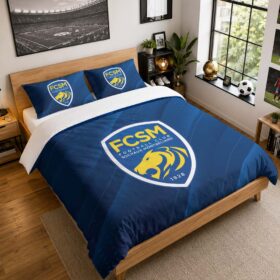Housse De Couette FC Sochaux-Montbéliard 10 Parure de lit Ensemble De Literie – FCSM National
