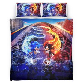 Housse De Couette Sonic the Hedgehog 29 Parure de lit Ensemble De Literie