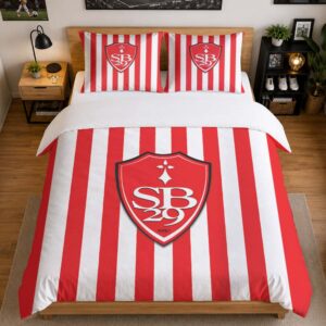 Alternative view of Housse De Couette Stade Brestois 29 10 Parure de lit Ensemble De Literie - SB29 Ligue 1