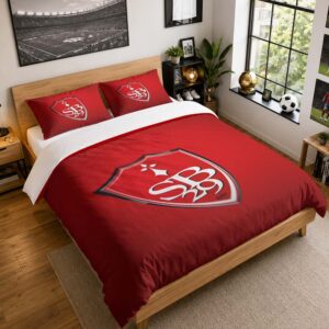 Housse De Couette Stade Brestois 29 3 Parure de lit Ensemble De Literie - SB29 Ligue 1