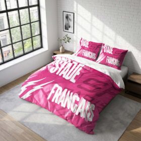 Housse De Couette Stade Français Paris Rugby Club Parure de lit Ensemble De Literie Rugby – Model 01