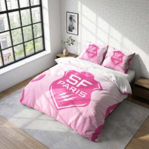 Housse De Couette Stade Français Paris Rugby Club Parure de lit Ensemble De Literie Rugby - Model 03