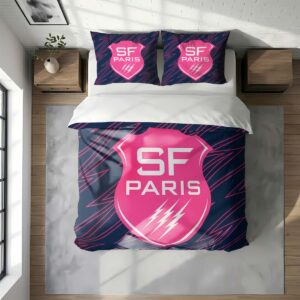 Alternative view of Housse De Couette Stade Français Paris Rugby Club Parure de lit Ensemble De Literie Rugby - Model 06