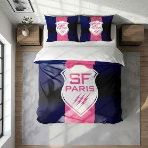 Alternative view of Housse De Couette Stade Français Paris Rugby Club Parure de lit Ensemble De Literie Rugby - Model 07