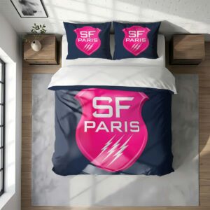 Alternative view of Housse De Couette Stade Français Paris Rugby Club Parure de lit Ensemble De Literie Rugby - Model 08