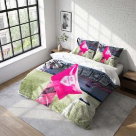 Housse De Couette Stade Français Paris Rugby Club Parure de lit Ensemble De Literie Rugby – Model 11