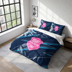 Housse De Couette Stade Français Paris Rugby Club Parure de lit Ensemble De Literie Rugby – Model 14