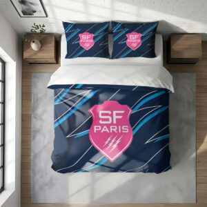 Alternative view of Housse De Couette Stade Français Paris Rugby Club Parure de lit Ensemble De Literie Rugby - Model 14