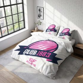 Housse De Couette Stade Français Paris Rugby Club Parure de lit Ensemble De Literie Rugby – Model 19