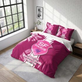 Housse De Couette Stade Français Paris Rugby Club Parure de lit Ensemble De Literie Rugby – Model 22