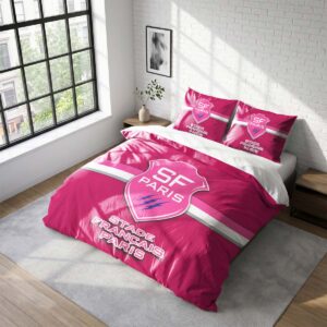 Housse De Couette Stade Français Paris Rugby Club Parure de lit Ensemble De Literie Rugby - Model 25